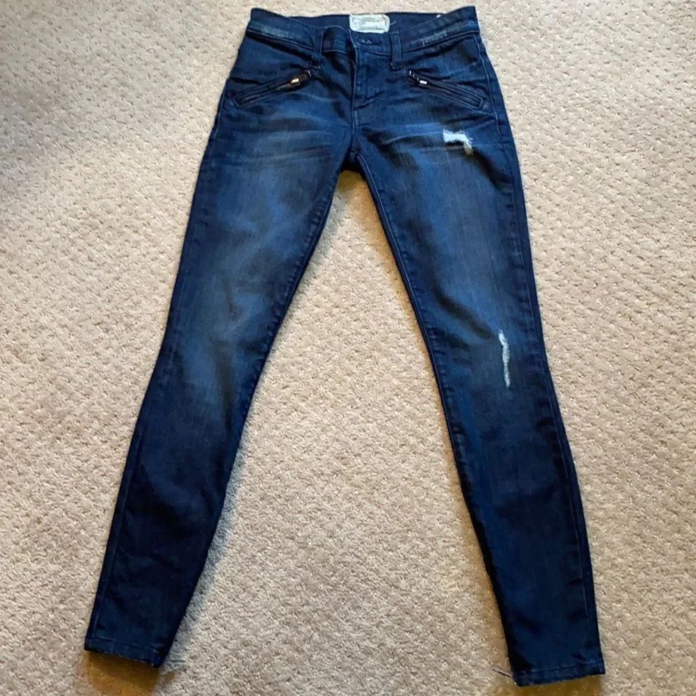 Current/Elliott “The Silverlake Zip” Skinny Jeans – Made in USA – Size 23